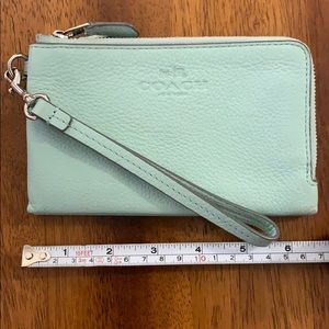 Coach wristlet! pretty MINT color!